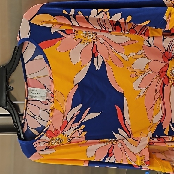 💕TRINA TURK💕 Breeze Dress ~ Multi-Color Floral Print Small S NWT - Picture 11 of 15